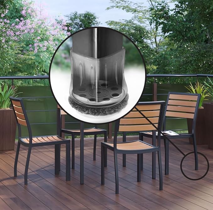 Slipstick GorillaOutdoor Berber Furniture Feet Pads with Clear Sleeve Sock, Weatherproof Outdoor Furniture Floor Protector Sliders (Universal Medium x 16) - Image 3