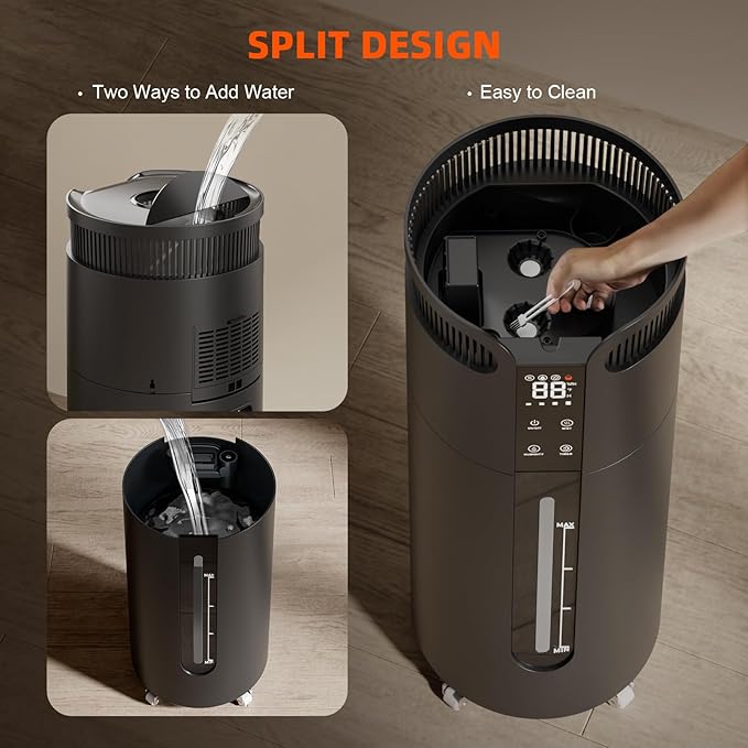 Spider Farmer 16L/4.2Gal Humidifier 1400ML/H Output for Grow Tent 2000 Sq.ft Large Room Plant Multi Extendable Hoses Splicing and Humidity Sensor Probe Cool Mist Quiet for Bedroom Greenhouse Indoor - Image 6