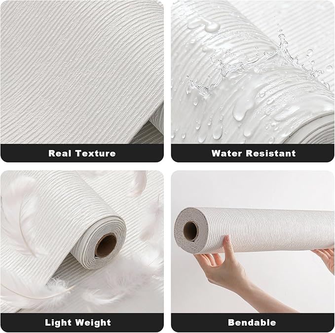 3D Wall Panels Peel and Stick – 23.82"x110" PVC Faux Texture, Self Adhesive Waterproof Wall Covering, DIY Accent Wall, Sofa Background Backsplash & Modern Home Decor, Covers 18 sq.ft - Image 6