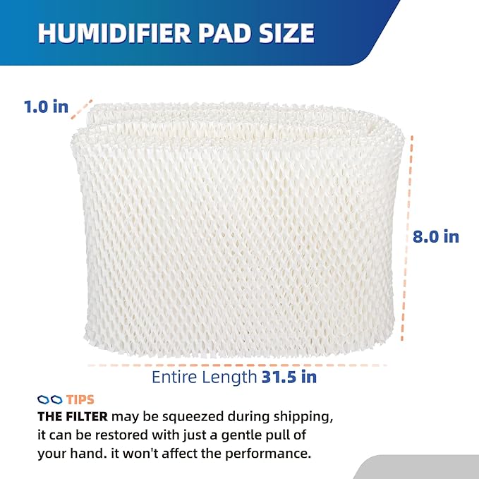 MAF1 Wick humidifier filter Replacement for Essick Air MAF-1 MA0950 Aircare MA1201 MA1200 MA09500 MA12000 MA12001 MA12010 Fits Kenmore 14906 14410 15412 299981 Cool Mist Humidifier Filters - 2 Pack - Image 7