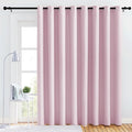 NICETOWN Bedroom Blackout Curtain Panel - (120 inches by 84 inch, Baby Pink, 1 PC) Energy Saving Thermal Insulated Grommet Blackout Drapery for Patio, Room Divider Curtain by NICETOWN