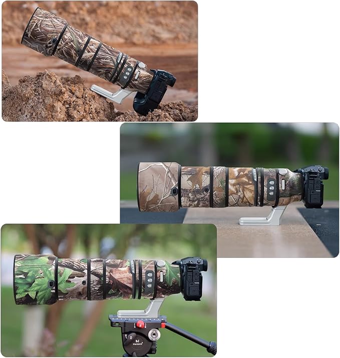 Lens Cover for Fujinon XF 150-600mm OIS WR Camouflage Camera Lens Protection Sleeve (Color #Green Leaf Camouflage - Waterproof) Rain Cover - Image 6