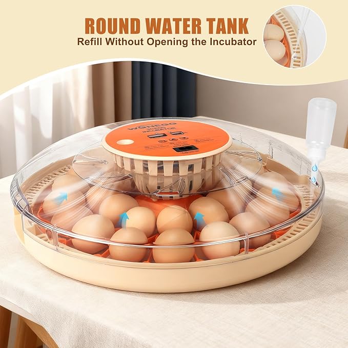 Core Max 30 Egg Incubator for Large-Batch Hatchers, Hands-On Control, Auto Egg Turning, Manual Water Fill, Consistent Temp, Real-Time Display, Candler for Chicken, Goose, Duck, Quail, Pigeon, Turkey - Image 5