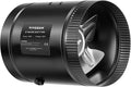 VIVOSUN Inline Booster Duct Fan 6” 240 CFM, HVAC Exhaust Ventilation Fan with Low Noise for Basements, Bathrooms, Kitchens, Attics, Grow Tents, Black by VIVOSUN