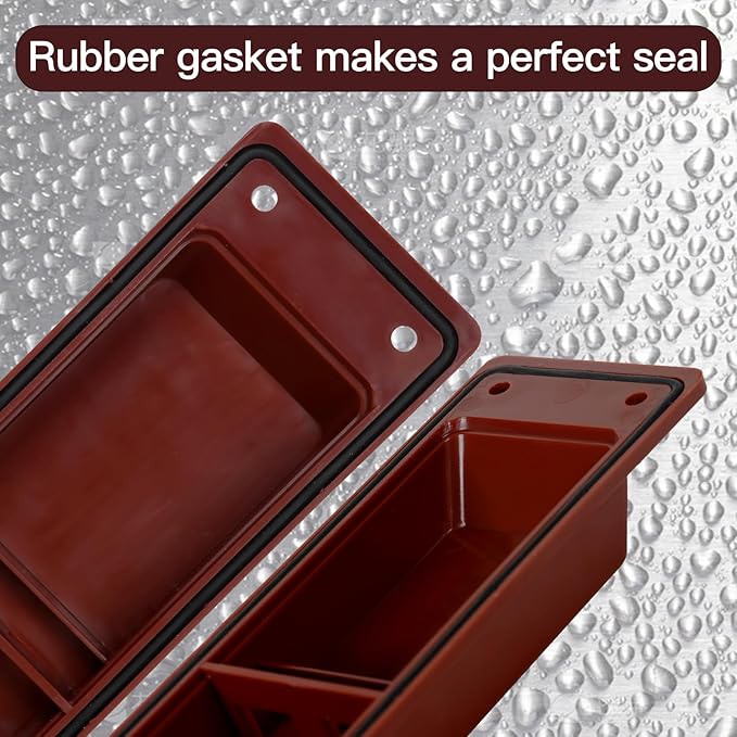 Shipping Container Air Vent Kit Heavy Duty Shipping Container Accessories Cross Flow Ventilation Kit Reduce Heat Humidity Pressure Condensation Add Air Flow for Cargo (8 Pack Red) - Image 3