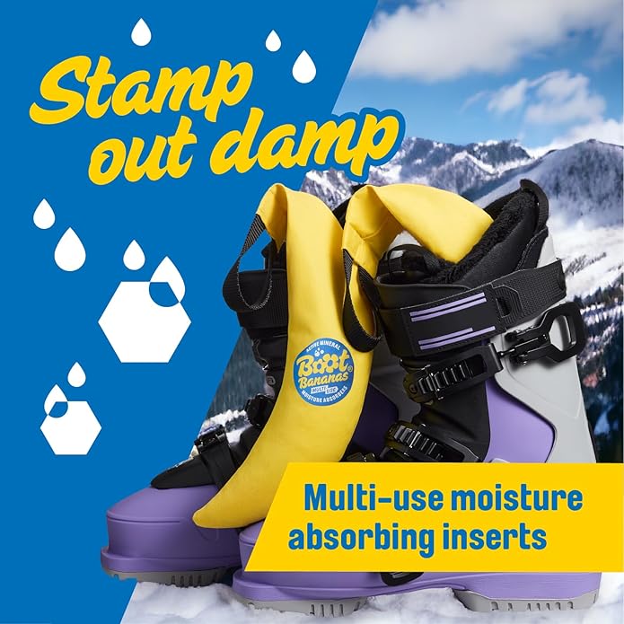 Boot Bananas Shoe Moisture Absorber | Long-Lasting, Reusable Sports Shoe Drying Inserts Without Heat or Electricity | Eco-Conscious | Drys Footwear in 4 to 6 Hours | 1 Pair - Image 2