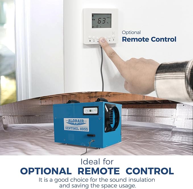 ALORAIR Commercial Dehumidifier 113 Pint, with drain Hose for Crawl Spaces, Basements, Industry Water Damage Unit, Compact, Portable, Auto Defrost, Memory Starting, 5 Years Warranty, Sentinel HD55 - Image 8