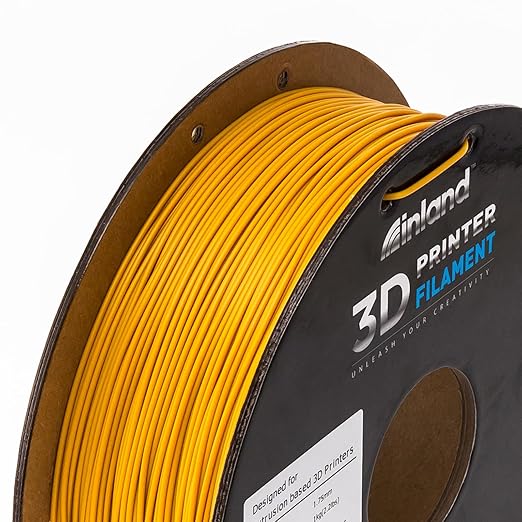 INLAND Micro Center PLA+ 3D Printing Filament 1.75mm - PLA Pro Dimensional Accuracy +/- 0.03 mm - 1kg Cardboard Spool (2.2 lbs) (1 Pack Gold, 1.75mm) - Image 5