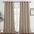 NICETOWN Blackout Curtains 120 inch Length for Sliding Glass Door, Grommet Thermal Insulated Room Darkening Sound Reducing Drapes for Room Divider, 1 Panel, W52 x L120, Taupe by NICETOWN