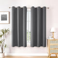ChrisDowa Blackout Curtains 54 inches Long for Bedroom - 2 Panels Set Grommet Thermal Insulated Room Darkening Curtains for Living Room (Grey, 38 x 54 Inch) by ChrisDowa