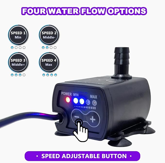 Automatic Small Sump Pump For Dehumidifier,13FT Height Lift,4 Level Flow Control,Submersible Water Pump With Level Sensor,For HVAC Condensate,Air Conditioner,Tank,Auto Shut off - Image 2