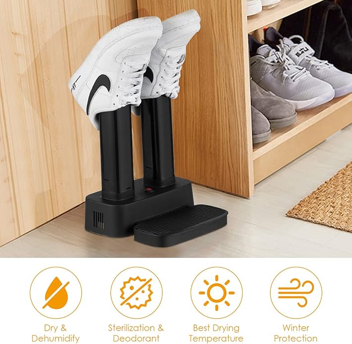 COSTWAY Electric Shoe Dryer, Double Free-Retractable Tubes for Boot, Glove, Suitable for Home, Hotel, Office - Image 5