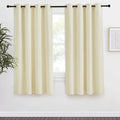 NICETOWN Room Darkening Blind Shade for Kids Bedroom, Beige, Single Panel, 55 x 68 inch, Triple Weave Home Decoration Light Blocking Solid Ring Top Curtain/Drape for Small Window by NICETOWN