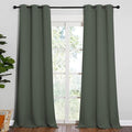 NICETOWN Room Darkening Curtain Panels - Toddler Boy Bedroom Drapes with Grommet Top, Energy Smart Window Treatment Curtains(Dark Mallard, 42 inches W x 90 inches L, 2 Panels) by NICETOWN