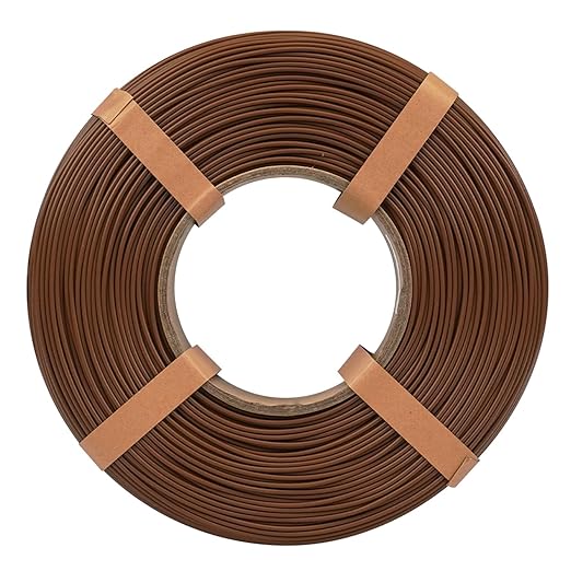 Inland V2 PLA PRO (PLA+) 3D Printer Filament Refill, 1.75mm Spooless Filament, Dimensional Accuracy +/- 0.03mm, 1KG (2.2lbs) Brown Refill for Inland Reusable Spools, Bambu Lab Compatible - Image 2