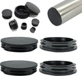 3" (76mm) Plastic Hole Plugs Black -Round Chair Leg Caps, Flush Mount Pipe Plugs, Tubing End Caps for Metal&Wood Legs Tube, Outdoor Furniture Feet caps & Table Plastic Plugs, 4 PCS by EASYEAH