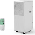 10,000 BTU (ASHRAE) Portable Air Conditioner - 3-in-1 Drainage-Free AC, Dehumidifier & Fan for Rooms Up to 215 Sq.ft, Ultra-Quiet 49dB Sleep Mode, 24H Timer, Remote & Window Kit, White by Unknown