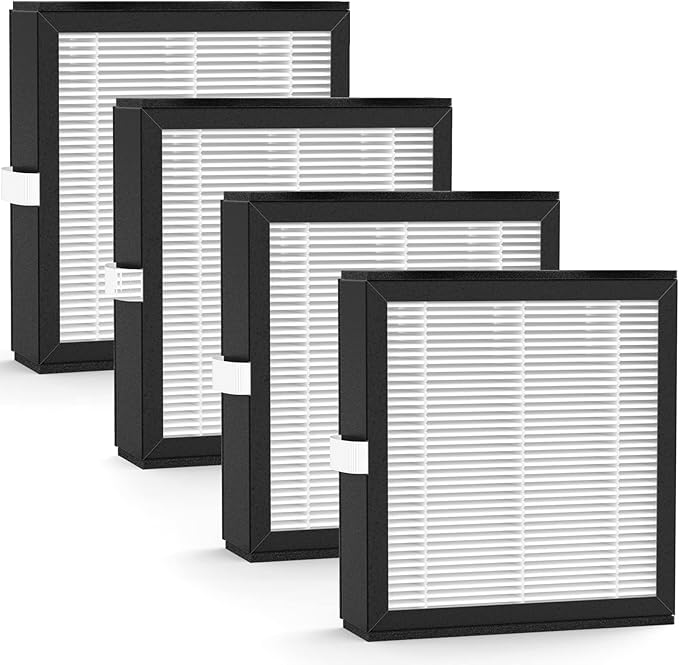 4 Packs Q10 Replacement Filters Compatible with Afloia Q10 Air Cleaner Purifier and Dehumidifier 2-in-1 by FCFMY