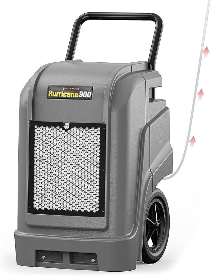 Abestorm 190 PPD Commercial Dehumidifiers with Pump and Drain Hose, Large Spaces Industrial Dehumidifier for Basements, Water Damage Restoration, Portable, Auto Defrosting, 5-year Limited Warranty by AbestormSolutionsINC