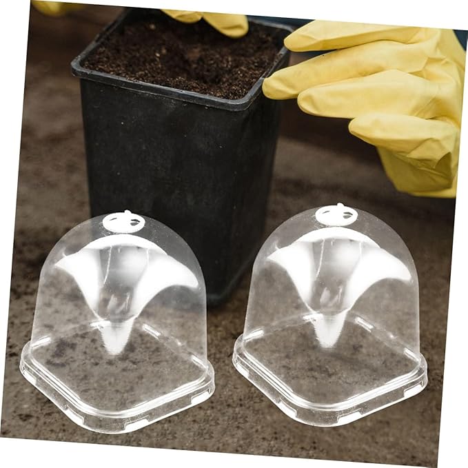 Mipcase 12pcs Dome Plant Covers Reusable Garden Cloche for and Flower Pot Humidity Preservation for Indoor and Outdoor Use - Image 5
