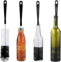 ALINK 16 inch Extra Long Black Bottle Cleaning Brush Cleaner for Washing Narrow Neck Beer/Wine/Thermos, Sport Well/Brewing Bottles/Hummingbird Feeder by ALINK