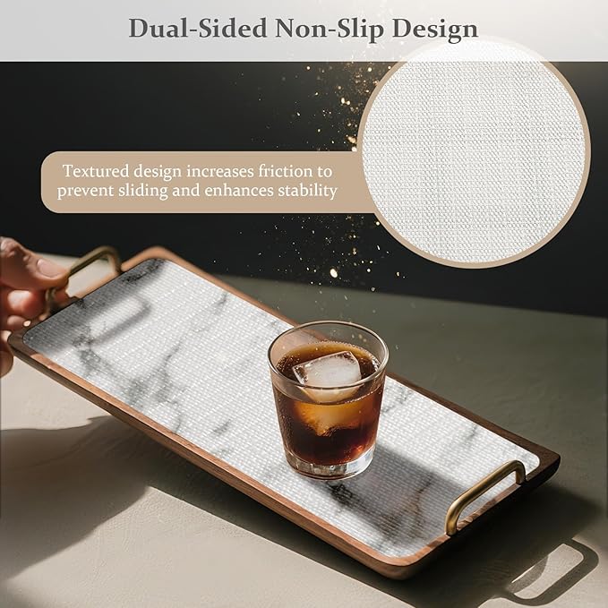 FINNEZ Drawer and Shelf Liner for Kitchen Cabinet Non Adhesive Non Slip 17in x 20FT, Heavy Duty Gripper Cabinet Liners, Waterproof No Residue Easy Cut with Measuring Tape & Cutter Tool (White Marble) - Image 2