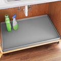 FLATO Waterproof Under Sink Mat 34" x 22" Shelf Liner for Kitchen and Bathroom, Cabinet Protector, Organizers and Storage, Flexible Silicone Drip Tray by Unknown