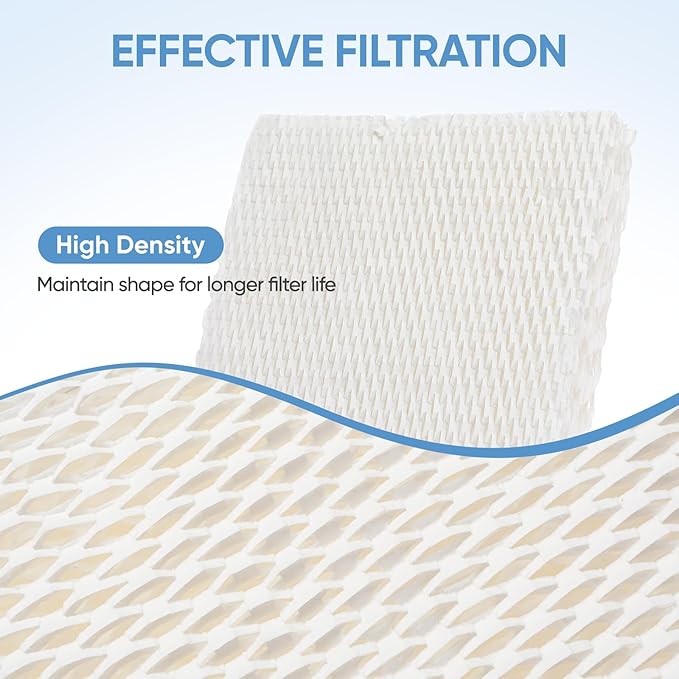 HFT600 6 Pack Humidifier Wicking Filter T Replcement Compatible with Honeywell HEV615 HEV620 Humidifier, Compared to Part HFT600T HFT600PDQ Wicking Filter, White - Image 3