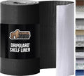 GORILLA GRIP DripGuard Shelf Liner, Non-Adhesive Drawer and Kitchen Cabinet Protector, Strong Grip Slip Resistant Underside, Smooth Surface Liners for Cabinets, Bathrooms, Closets, 12x120 Inch, Black by GorillaGrip