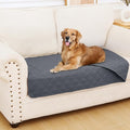 Smiry Waterproof Dog Bed Cover Pet Blanket, Soft Washable Dog Blanket for Furniture Bed Couch Sofa Reversible, Checkered (30"x53", Dark Grey/Dark Grey) by Smiry