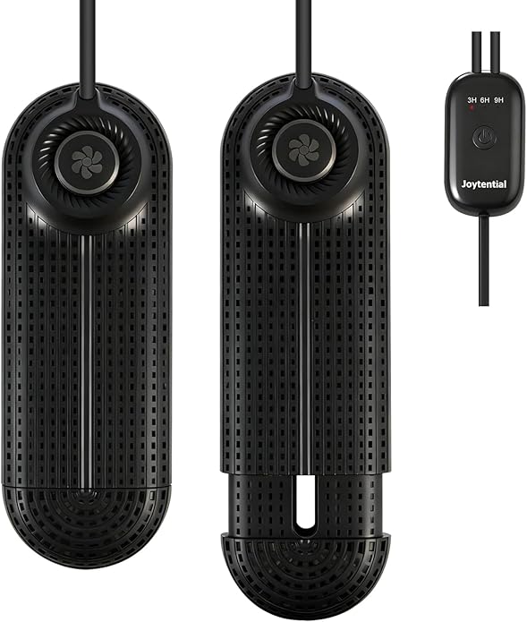 Electric Boot Dryer, Shoe Warmer with IC Controller, Footwear Travel Dryers Silent with 3/6/9 Hours Timer by Joytential