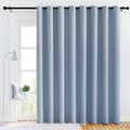 NICETOWN Lower Noise Room Divider Curtain Screen Partitions, Vintage Blue, 1 Panel, 84" Tall x 120" Wide, Blackout Sound Reducing Divider Room Drape for Doorway/Glass Window/Sliding Door/Patio by NICETOWN