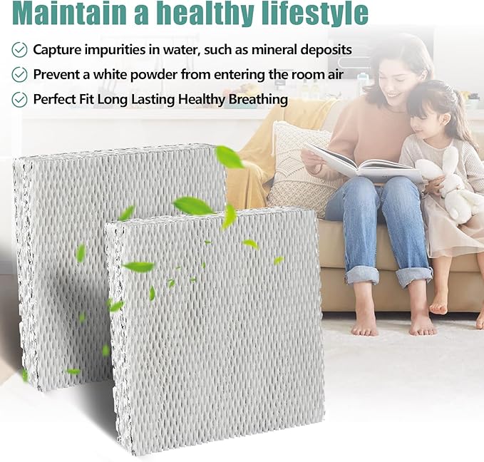 HC22P Whole House Humidifier Filter Pad Replacement Filter Wicks Compatible with Honeywell HE100, HE150, HE220, HE225 HE240, also for AprilAire Water Panel 110 220 550 550B Super Wick Filter -(2 PACK) - Image 4