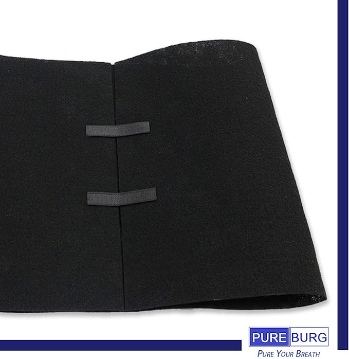 PUREBURG Carbon Filter,Cut-to-Fit Carbon Pad 16 x 48 inches for Charcoal Sheet fits Range Hoods Furnace Filters, Air Purifier,Food cycler filter. Kitchen Compost Bins,Removes Odor VOC, 2-Pack - Image 3