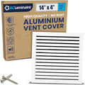 14x4 Inch (Duct Opening) Air Return Vent Cover Decorative – Premium Aluminum AC Vent Cover for Ceiling & Wall, Rustproof Grille, Ideal for Home HVAC Grille, Durable & Easy to Install by ACLAMINAIRE by LAMINAIRE