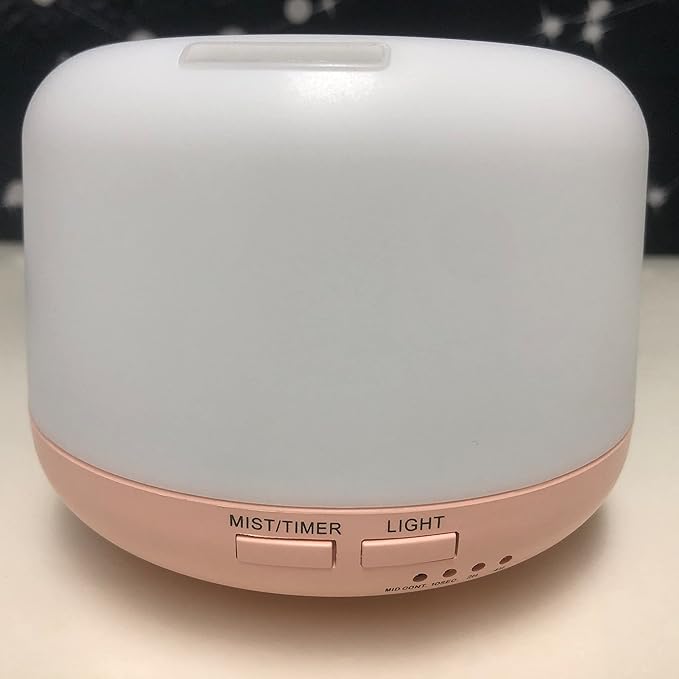 300ML Essential Oil Diffusesrs Remote Control, Aromatherapy Ultrasonic Diffuser, Cool Mist Aroma Humidfier Diffuser, 7 Color Changing LED Light, Auto-Off, Timer for Home, Room, Office, Kids.(Pink) - Image 8