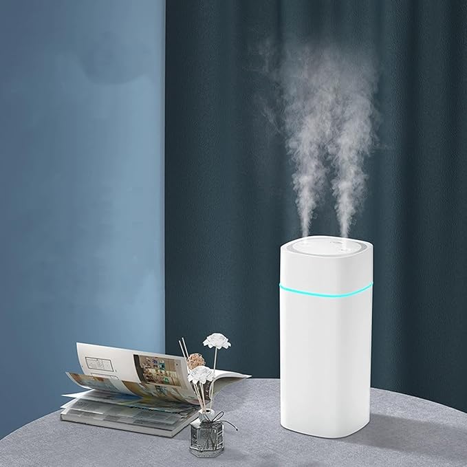 ​​JORMEY Mini Portable Humidifiers-Quiet Cool Mist Humidifier with Soft LED Ring, 600ml Desktop Humidifier, Easy to Fill and Clean for Home, Office or Bedroom, Compact & Stylish - Image 5