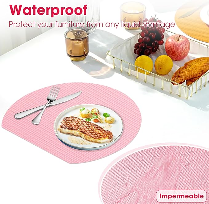 Drawer and Shelf Liner, Non-Slip Kitchen Cabinet Liners Non-Adhesive Thick Strong Grip Waterproof Washable Mats Protect Dresser Shelves Cupboard Bathroom Cabinets, Pink, 18 in X 10 FT - Image 5