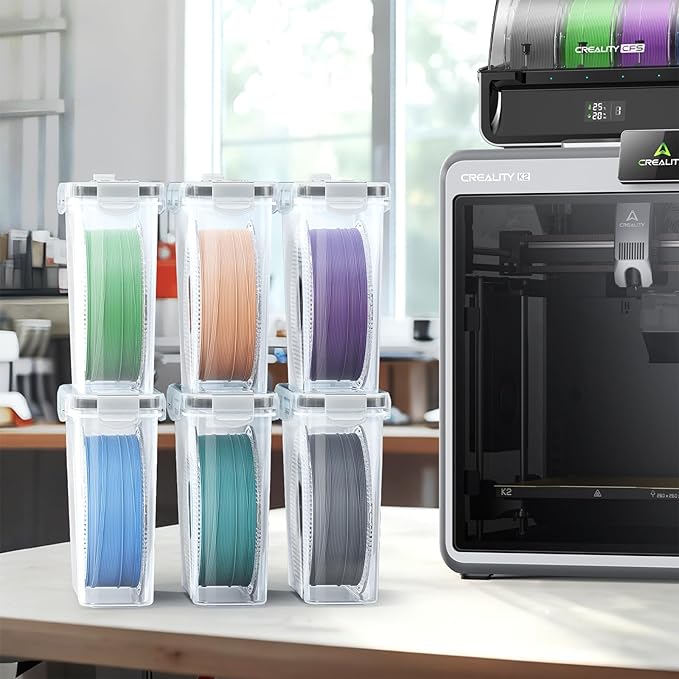 AMZPro Filament Storage Box - 4 Pack Filaments Container for 3D Printing Filaments Sealing and Protection - Portale Filament Storage with Desiccant,Water-Proof and Dust-Proof 4.0L(9.03 * 8 * 3) - Image 6