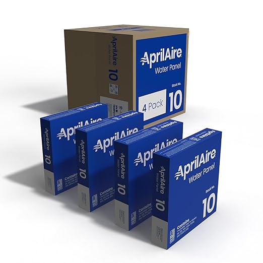 AprilAire 10 Water Panel Humidifier Filter Replacement for AprilAire Whole-House Humidifier Models 110, 220, 500, 500A, 500M, 550, 550A, 558 (Pack of 4) by AprilAire