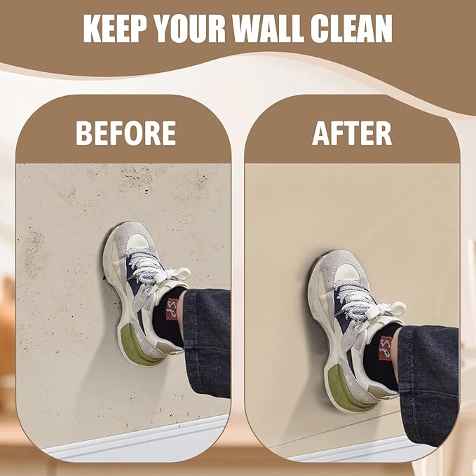 Wall Protector Clear Contact Paper Electrostatic Absorption Wall Protective Film Removable Walls Covering Oil Proof Waterproof Back Splash Protectors (A-Widen Clear Wall Cover, 15.8INx78.7IN) - Image 3