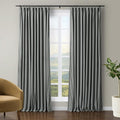TWOPAGES Luxury Velvet Curtain Pinch Pleated Wolf Gray Curtain 84 inch Long Thermal Insulated Blackout Drapes for Bedroom Living Room Indoor Window (1 Panel,Wolf Gray,84Wx84L) by TWOPAGES