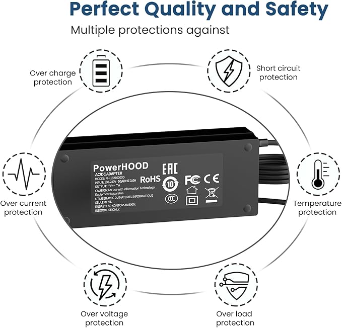 12V AC/DC Adapter Compatible with Sovol SH01 3D Printer Filament Dryer Dry Box 12VDC DC12V 12volt 12.0 Volts Replacement Power Supply Cord Charger Cable PSU Mains - Image 4