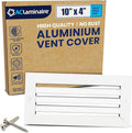 10x4 Inch (Duct Opening) Air Return Vent Cover Decorative – Premium Aluminum AC Vent Cover for Ceiling & Wall, Rustproof Grille, Ideal for Home HVAC Grille, Durable & Easy to Install by ACLAMINAIRE by LAMINAIRE