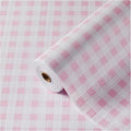 Drawer and Shelf Liner, Non-Slip Kitchen Cabinet Liners Non-Adhesive Thick Strong Grip Waterproof Washable Mats Protect Dresser Shelves Cupboard Bathroom Cabinets, Pink Plaid, 12 in X 10 FT by ALIUNI