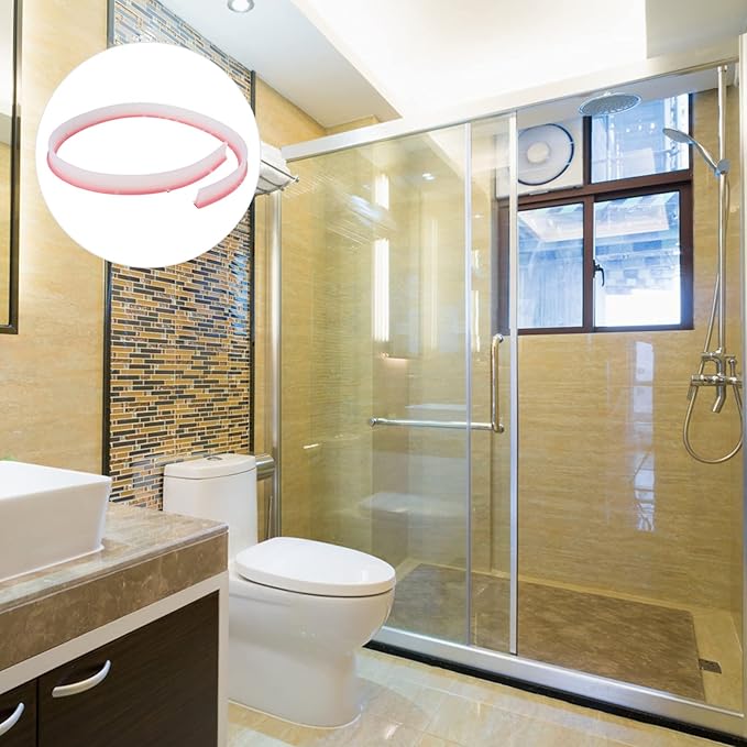 Cabilock 1pc Flexible Water Retaining Strip for Bathroom Dry Wet Separation Baffle Self-Adhesive Barrier for Shower Sink and Toilet Curved Control - Image 8