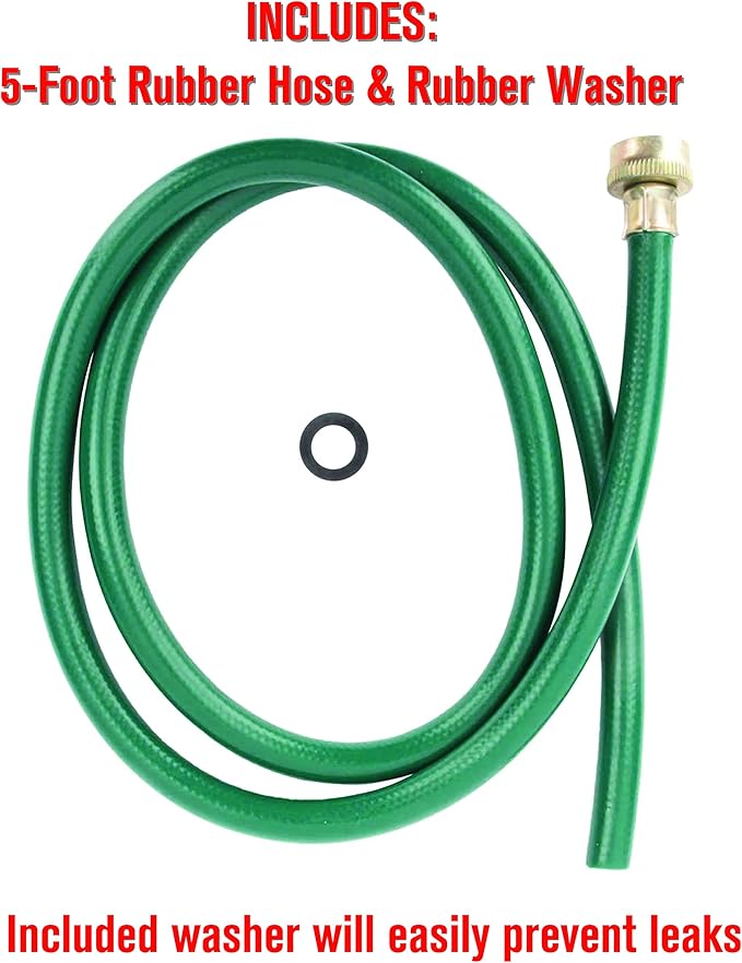 LDR Industries 504 1300 Garden Dehumidifier Drain Hose, 5ft, Green Rubber Finish, 5', 5 Feet - Image 7