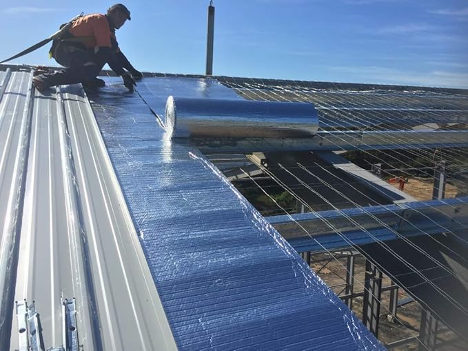 400sf (4x100) White Reflective Foam Insulation Vapor Barrier Warehouse Building - Image 7