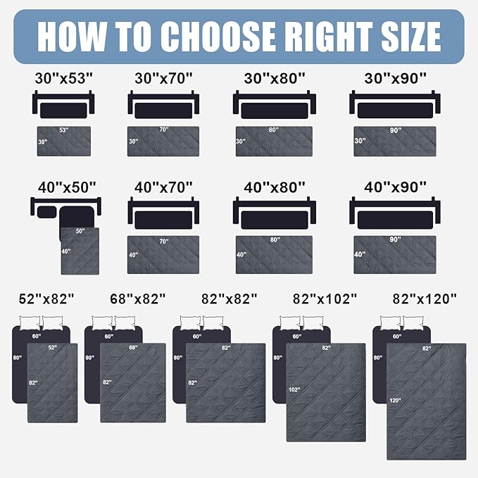 Smiry Waterproof Dog Bed Cover Pet Blanket, Soft Washable Dog Blanket for Furniture Bed Couch Sofa Reversible, Checkered (30"x70", Dark Grey/Beige) - Image 6
