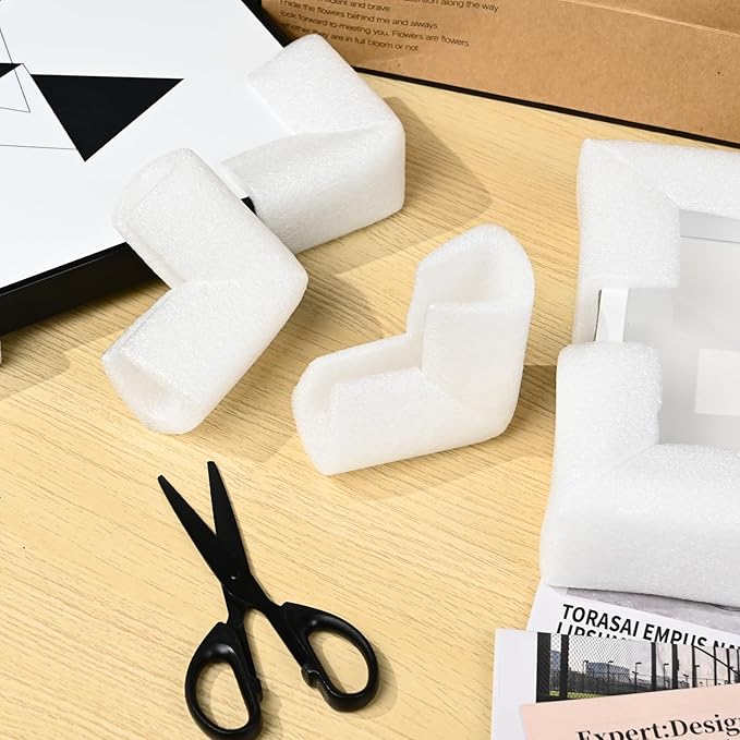48 Pcs Foam Corner Protectors for Shipping, L-Shaped Edge Guards for TV Moving Box, Picture Frames, Mirrors, and Furniture, Must-Have Moving Supplies - Image 8